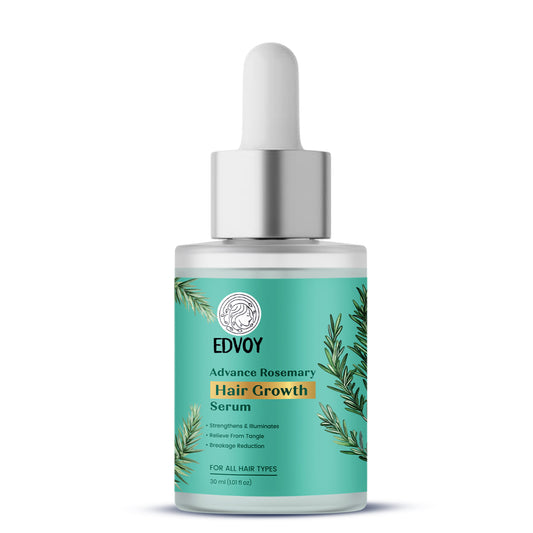 EDVOY Rosemary Advanced Hair Growth Serum With Amla,Bhringraj | Reduces Hair Fall | 30ML